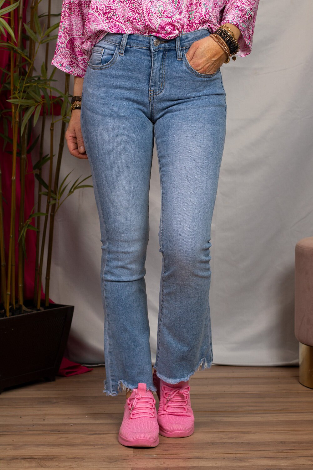 Jeans FL2020 - Utblåste ben - Lys denim