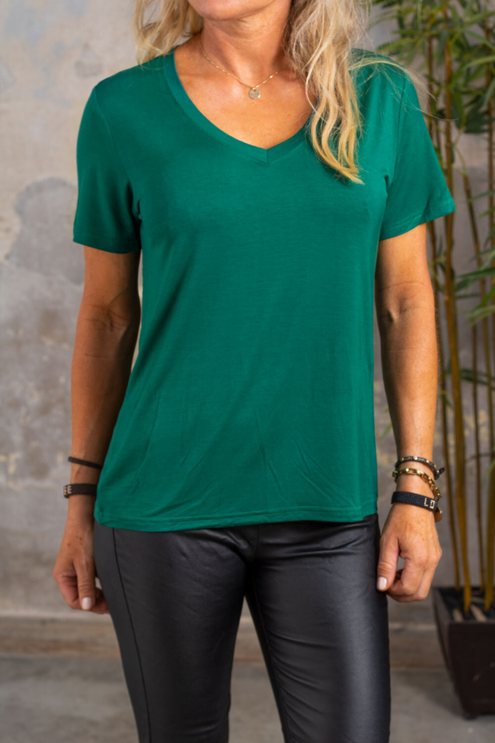 Liz - Myk t-skjorte - Smaragd