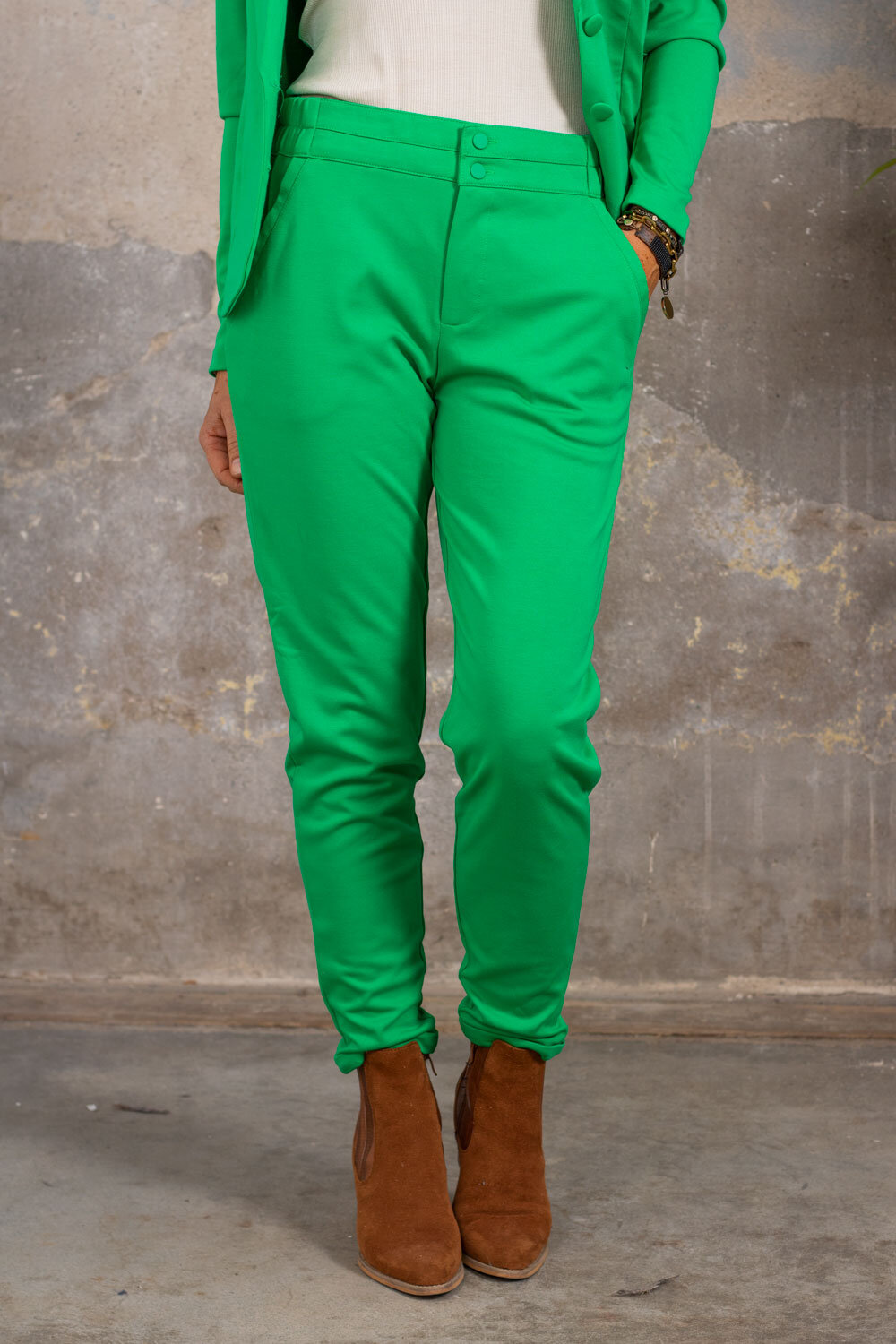 Soft Suit Bukser - Emerald